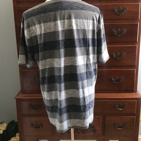 Gap Gray Stripe Tee Shirt XL - Picture 5 of 7